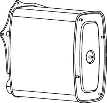 Средний глушитель выхлопных газов