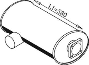 Средний / конечный глушитель ОГ