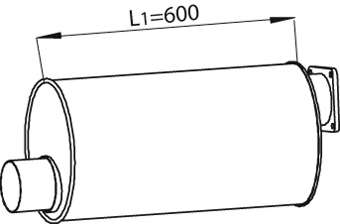 Средний / конечный глушитель ОГ