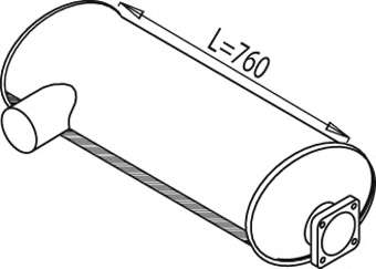 Средний / конечный глушитель ОГ