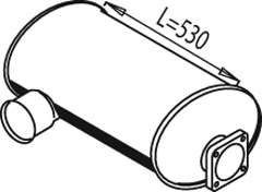 Средний / конечный глушитель ОГ