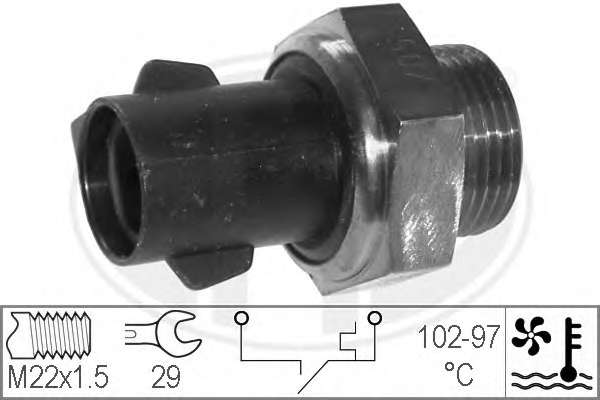 Термовыключатель, вентилятор радиатора