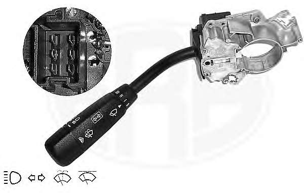 Выключатель на колонке рулевого управления