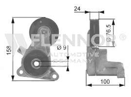 Натяжная планка, поликлиновой ремень