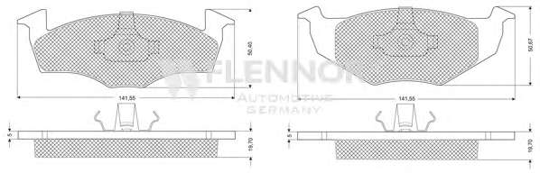 Комплект тормозных колодок, дисковый тормоз