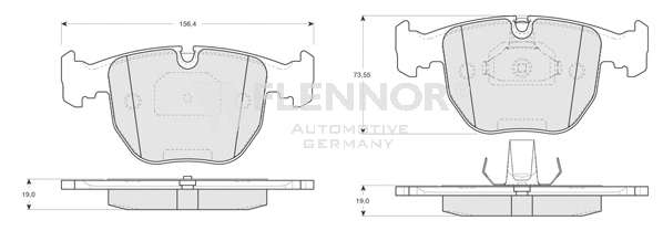 Комплект тормозных колодок, дисковый тормоз