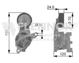 Натяжной ролик, поликлиновой ремень
