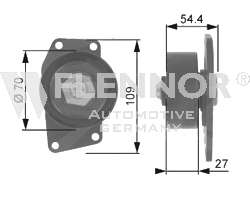 Натяжной ролик, поликлиновой  ремень