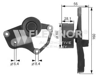 Натяжной ролик, поликлиновой  ремень