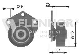Натяжной ролик, поликлиновой  ремень