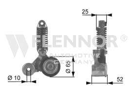 Натяжной ролик, поликлиновой ремень