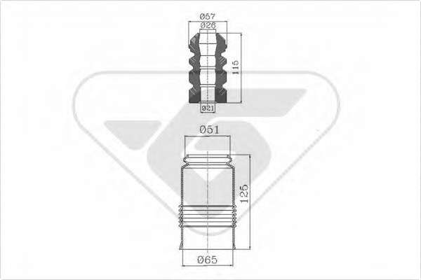 Пылезащитный комилект, амортизатор