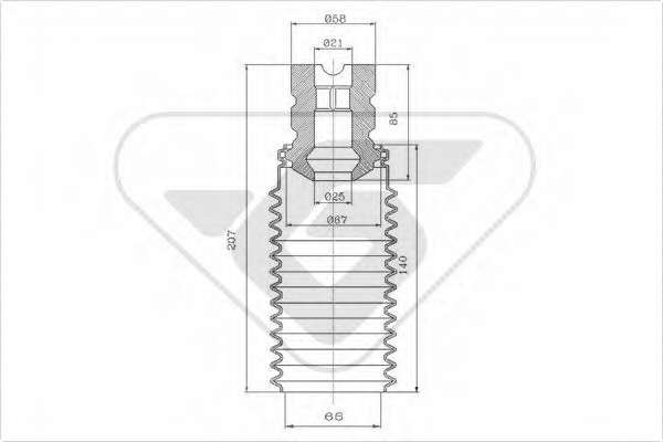 Пылезащитный комилект, амортизатор