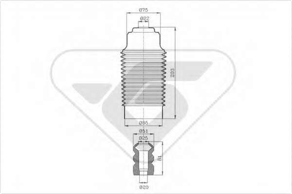 Пылезащитный комилект, амортизатор