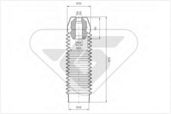 Пылезащитный комилект, амортизатор