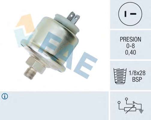 Датчик, давление масла