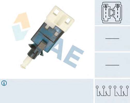Датчик педалі гальма MB Sprinter/VW LT -06 (6-ти конт.)