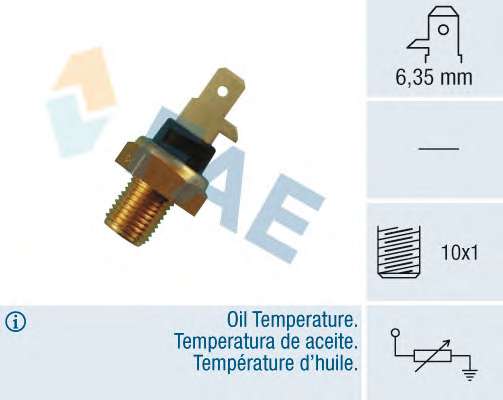 Датчик температури охолоджуючої рідини VW Caddy II 1.4/1.6/1.9D 95-04 (M10x1)