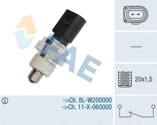 Датчик увімкнення заднього ходу Skoda Octavia/VW Golf IV 1.4-3.2 96-06