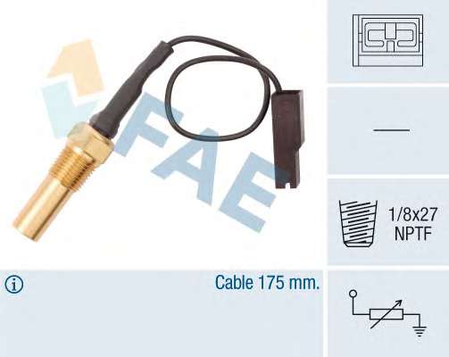 Датчик, температура охлаждающей жидкости