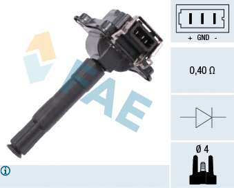 Котушка запалювання Audi A3/A4/A6/VW Golf IV 1.8 T 96-06