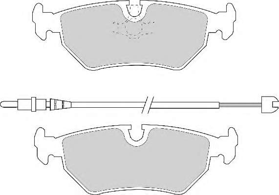 Гальмівні колодки, дискове гальмо (набір)