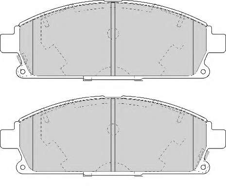 Комплект тормозных колодок, дисковый тормоз
