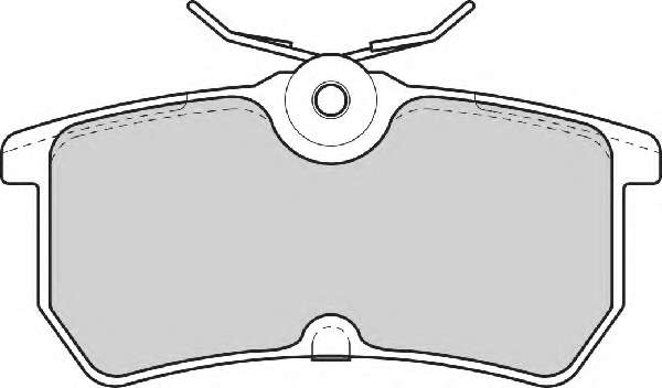 Комплект тормозных колодок, дисковый тормоз
