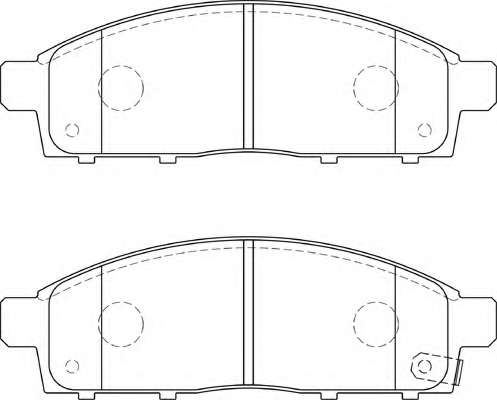 Комплект тормозных колодок, дисковый тормоз