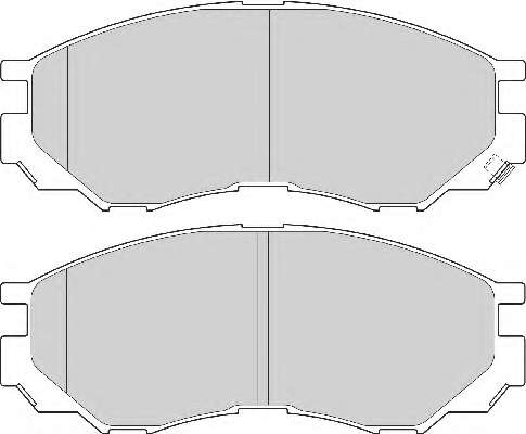 Комплект тормозных колодок, дисковый тормоз