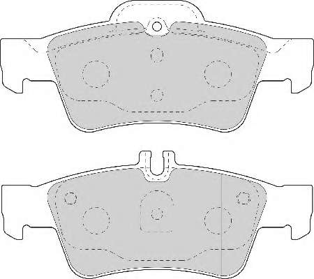 Комплект тормозных колодок, дисковый тормоз