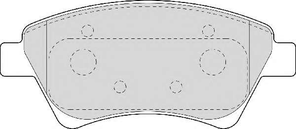 Гальмівні колодки, дискове гальмо (набір)
