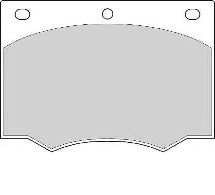 Комплект тормозных колодок, дисковый тормоз