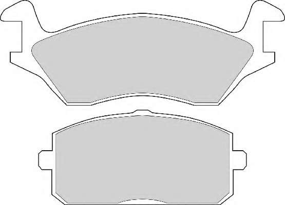 Комплект тормозных колодок, дисковый тормоз