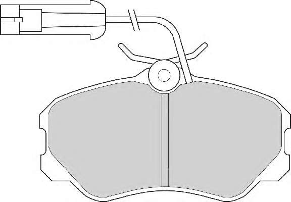 Комплект тормозных колодок, дисковый тормоз