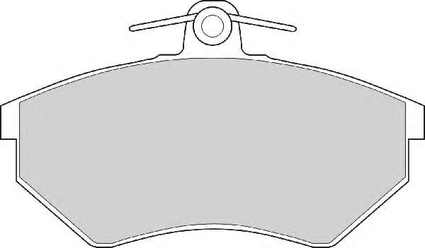 Комплект тормозных колодок, дисковый тормоз