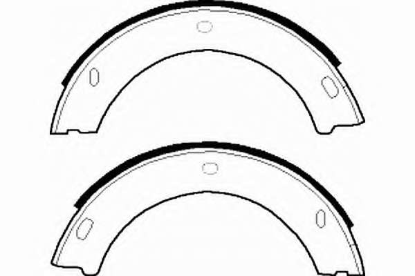 Комплект тормозных колодок, стояночная тормозная система