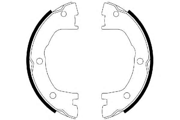 Комплект тормозных колодок, стояночная тормозная система