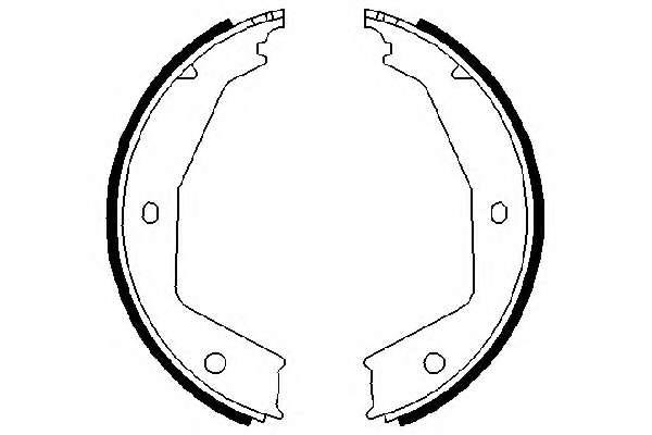 Комплект тормозных колодок, стояночная тормозная система