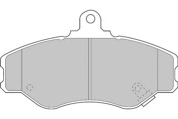 Комплект тормозных колодок, дисковый тормоз