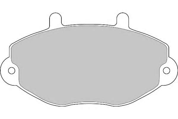 Комплект тормозных колодок, дисковый тормоз
