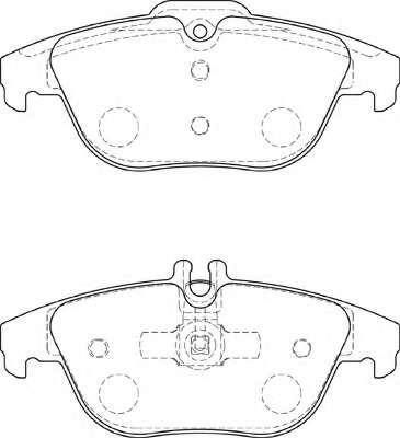 Комплект тормозных колодок, дисковый тормоз