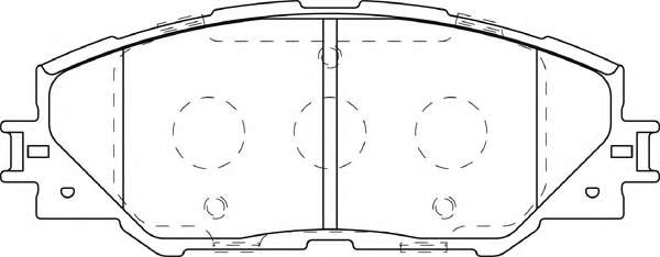 Комплект тормозных колодок, дисковый тормоз