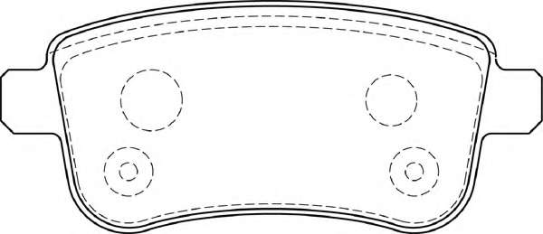 Гальмівні колодки, дискове гальмо (набір)