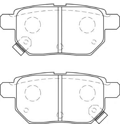 Комплект тормозных колодок, дисковый тормоз