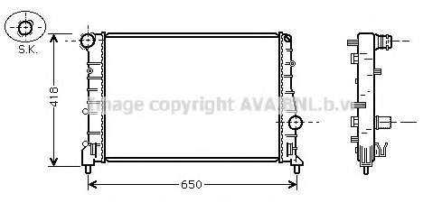 Радиатор, охлаждение двигателя
