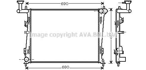 Радиатор, охлаждение двигателя