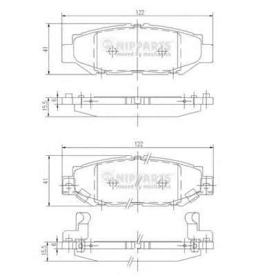 Комплект тормозных колодок, дисковый тормоз