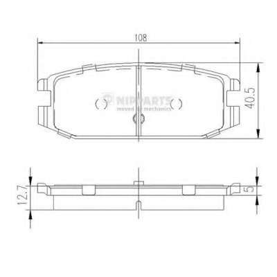 Комплект тормозных колодок, дисковый тормоз