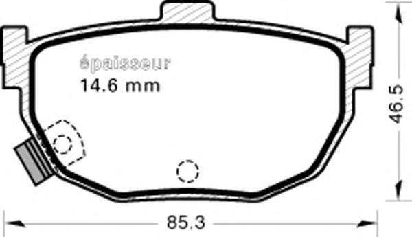 Комплект тормозных колодок, дисковый тормоз